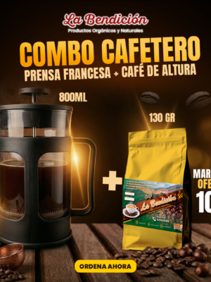 Combo Prensa Francesa y Café de Altura